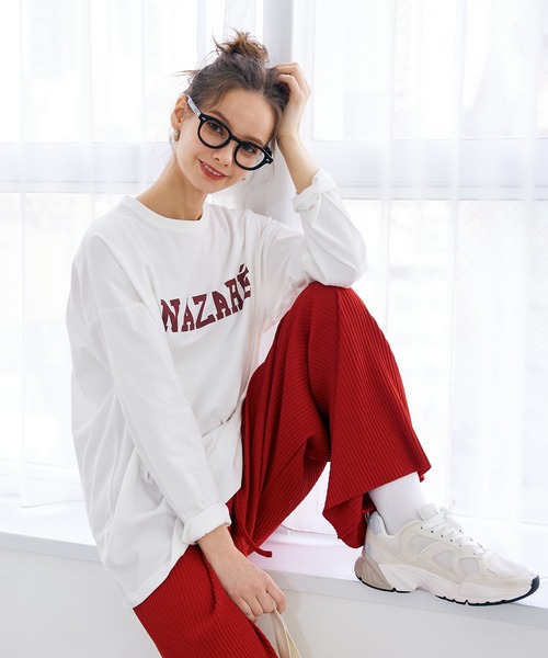 coca（coca）（コカ）の「＼新ロゴ登場／アソートロゴプリントロンT（Tシャツ/カットソー・レディース・B/A/C/D/E/F/H/J/G/I/K・M/L）」の4枚目の写真