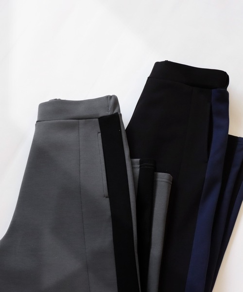 antiqua（アンティカ）の「モード配色ラインパンツ（その他パンツ・レディース・ダークグレー/ブラック・L/M）」の22枚目の写真