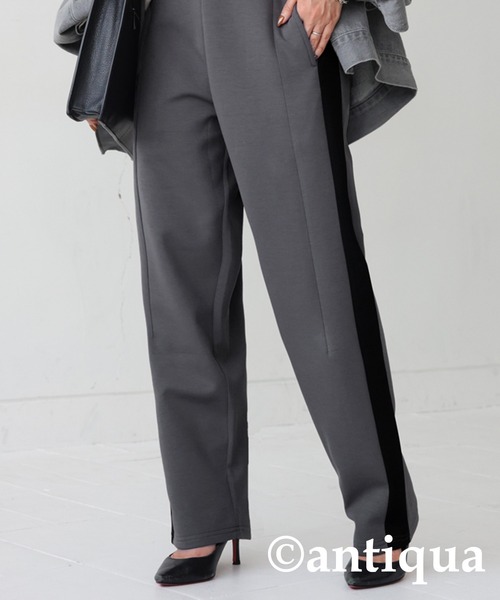 antiqua（アンティカ）の「モード配色ラインパンツ（その他パンツ・レディース・ダークグレー/ブラック・L/M）」の21枚目の写真
