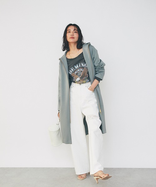 RIVE DROITE(リヴドロワ)の「ロングシーズン活躍する羽織アイテム/ダンボールフードコート(その他アウター・レディース・ネイビー/グリーン/ベージュ・FREE)」の19枚目の写真