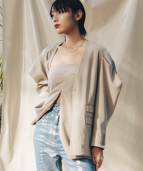 led tokyo FRONT SLIT BUSTIER TOP ビスチェ