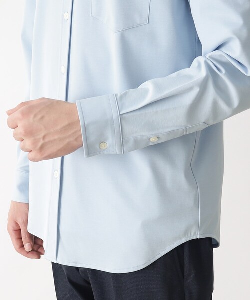 THE SHOP TK (ザ ショップ ティーケー )の「◆【ひんやりとした肌触り】アイスカノコカッタウェイシャツ(シャツ/ブラウス・メンズ・ライトブルー/ライトグレー/ネイビー・01/02/03/04)」の8枚目の写真