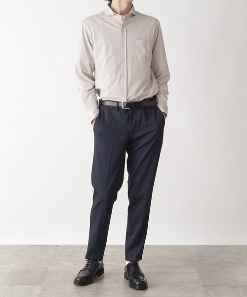 THE SHOP TK (ザ ショップ ティーケー )の「◆【ひんやりとした肌触り】アイスカノコカッタウェイシャツ(シャツ/ブラウス・メンズ・ライトブルー/ライトグレー/ネイビー・01/02/03/04)」の12枚目の写真