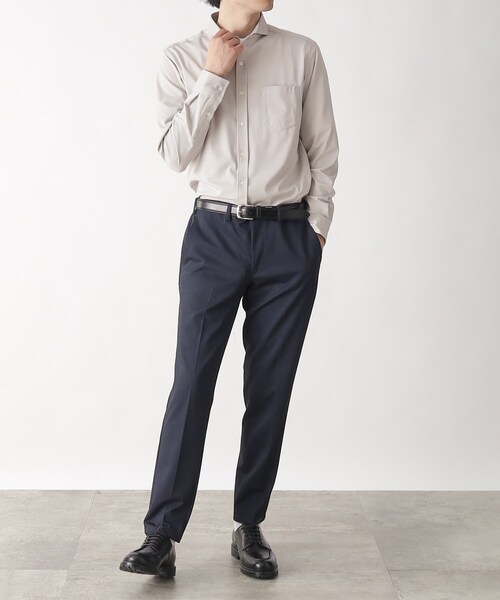 THE SHOP TK (ザ ショップ ティーケー )の「◆【ひんやりとした肌触り】アイスカノコカッタウェイシャツ(シャツ/ブラウス・メンズ・ライトブルー/ライトグレー/ネイビー・01/02/03/04)」の13枚目の写真
