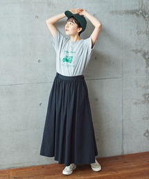 PAR ICI（パーリッシィ）の「先染めBIGチェック/コットンリネン ギャザースカート(セットアップ対応)（スカート）」