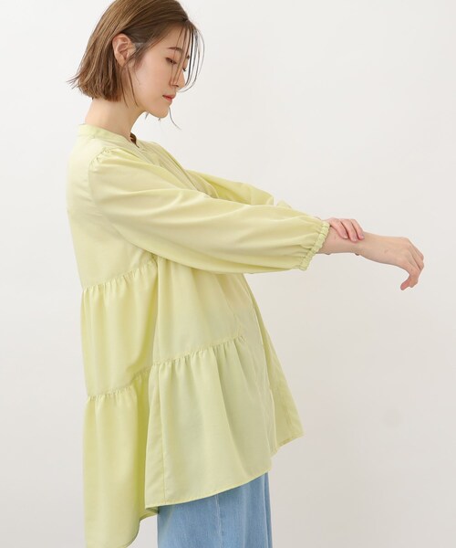 grove（グローブ）の「◆ビンテージボイルティアードブラウス（シャツ/ブラウス・レディース・イエロー/ブラウン系その他/アイボリー・03/02/04/01/05）」の7枚目の写真