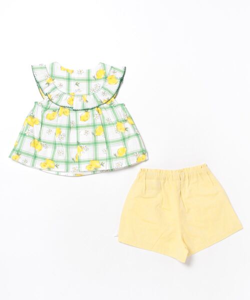 BeBe（ベベ）の「BeBe/【お揃い】コットンレモン柄チュニックパンツセットベビー(80~90cm)（ロンパース・キッズ・イエロー・90/80）」の16枚目の写真