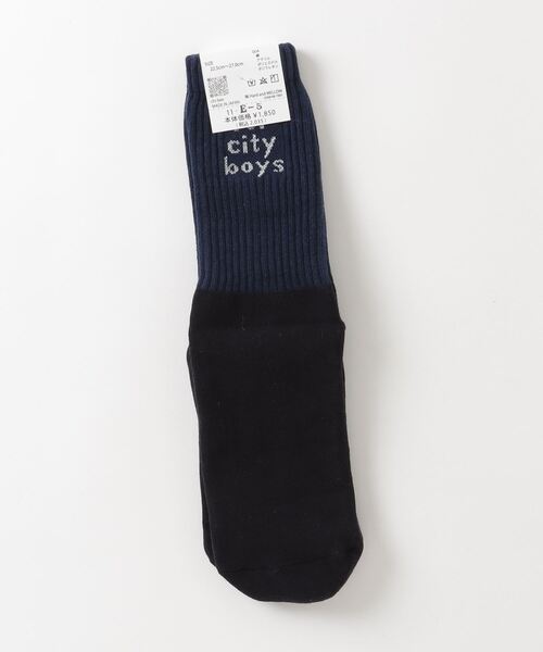 HLNA（エイチエルエヌエー）の「【Chi-bee】ビューン SOX（ソックス/靴下・メンズ・ネイビー系/グリーン系/ホワイト系・ONE SIZE）」の6枚目の写真