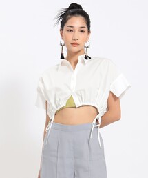 Ray BEAMS | Ray BEAMS / ドロスト クロップド シャツ(シャツ/ブラウス)