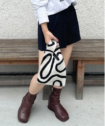 【HIKA】総柄マルシェ型 BAG