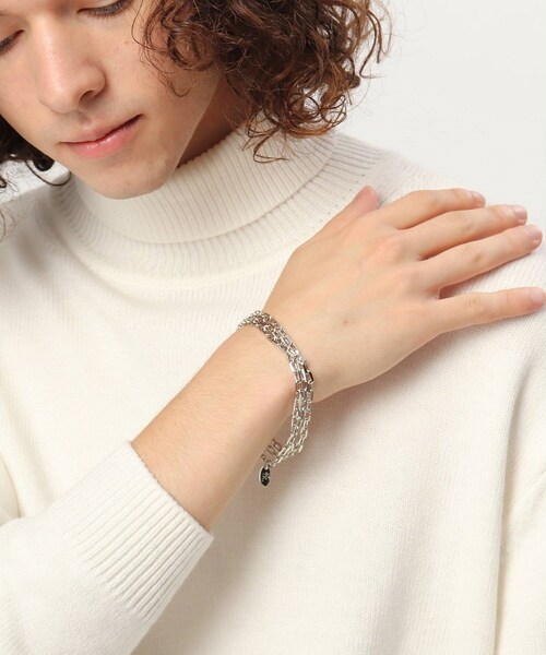 tk.TAKEO KIKUCHI（ティーケータケオキクチ）の「◆マルチチェーンネックレス（ネックレス・メンズ・シルバー/シルバー系5・00）」の20枚目の写真