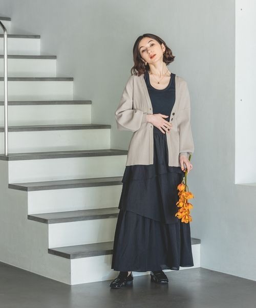 eL（エル）の「【eL】MadeinJapan Basic Tanktop/197836（タンクトップ・レディース・ブラック/ホワイト/ミント・FREE）」の18枚目の写真