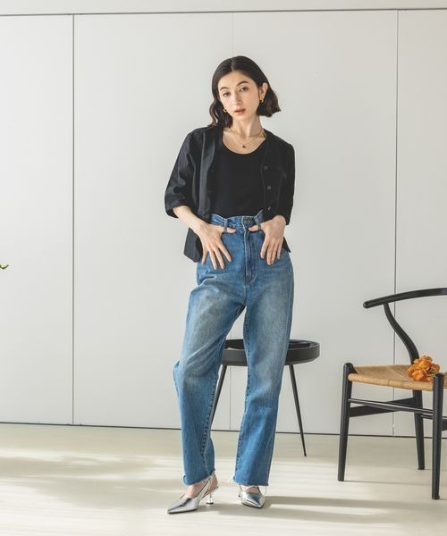 eL（エル）の「【eL】MadeinJapan Basic Tanktop/197836（タンクトップ・レディース・ブラック/ホワイト/ミント・FREE）」の21枚目の写真