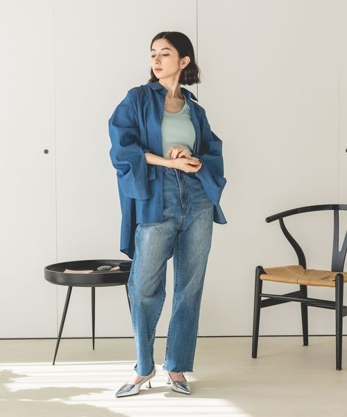 eL（エル）の「【eL】MadeinJapan Basic Tanktop/197836（タンクトップ・レディース・ブラック/ホワイト/ミント・FREE）」の10枚目の写真