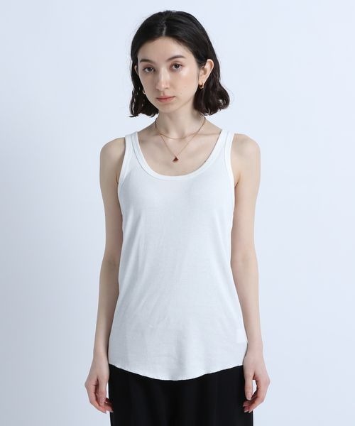 eL（エル）の「【eL】MadeinJapan Basic Tanktop/197836（タンクトップ・レディース・ブラック/ホワイト/ミント・FREE）」の19枚目の写真