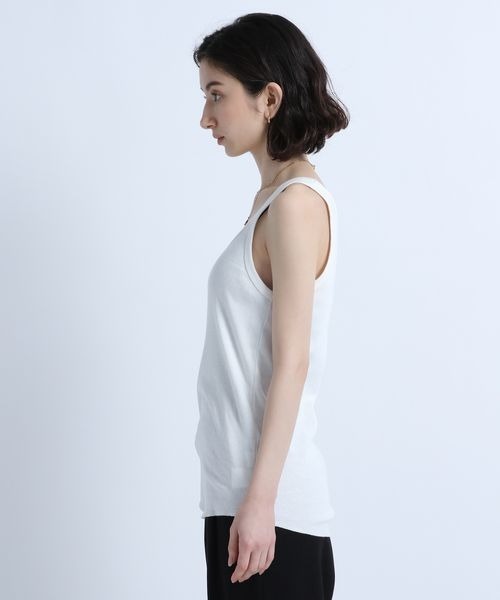 eL（エル）の「【eL】MadeinJapan Basic Tanktop/197836（タンクトップ・レディース・ブラック/ホワイト/ミント・FREE）」の22枚目の写真