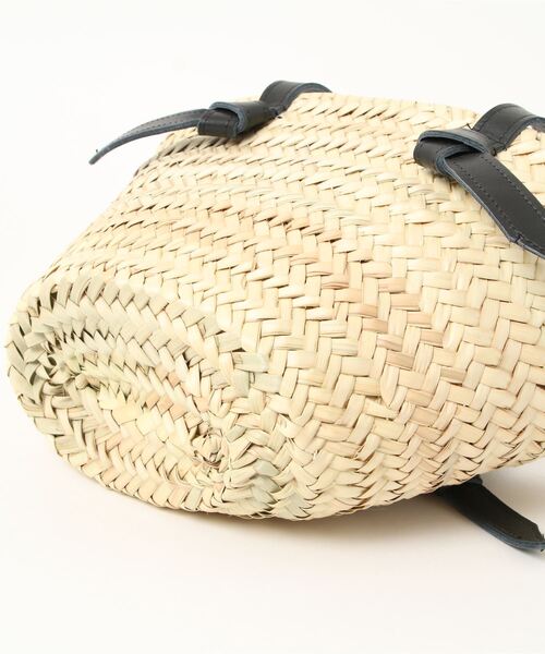 Fatima morocco(ファティマモロッコ)の「FATIMA MOROCCO: LEATHER HANDLE BSKT(ショルダーバッグ・レディース・ホワイト/ブラック・FREE)」の5枚目の写真