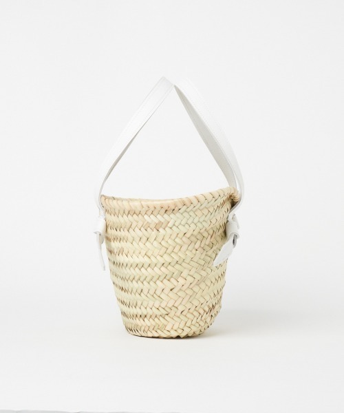 Fatima morocco(ファティマモロッコ)の「FATIMA MOROCCO: LEATHER HANDLE BSKT(ショルダーバッグ・レディース・ホワイト/ブラック・FREE)」の14枚目の写真