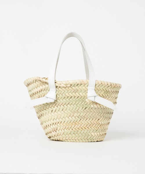 Fatima morocco(ファティマモロッコ)の「FATIMA MOROCCO: LEATHER HANDLE BSKT(ショルダーバッグ・レディース・ホワイト/ブラック・FREE)」の13枚目の写真