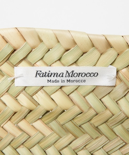 Fatima morocco(ファティマモロッコ)の「FATIMA MOROCCO: LEATHER HANDLE BSKT(ショルダーバッグ・レディース・ホワイト/ブラック・FREE)」の8枚目の写真