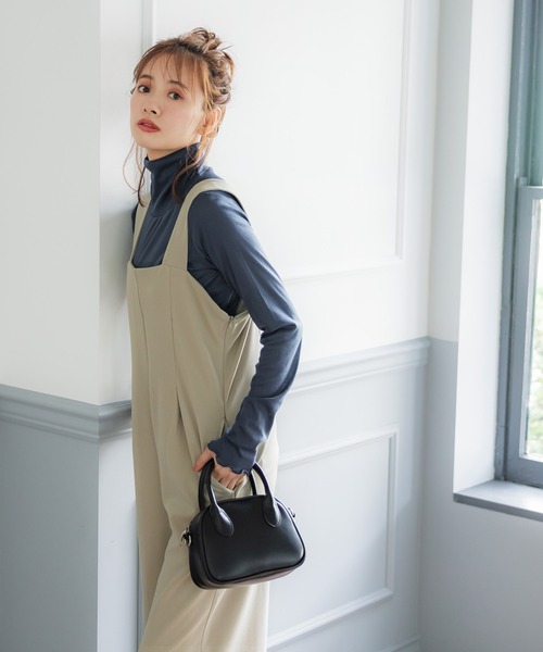 coca（coca）（コカ）の「カットカルゼタックサロペット（サロペット/オーバーオール・レディース・ベージュ/ブラック・M/L）」の14枚目の写真