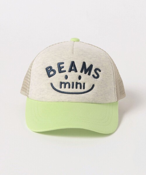 BEAMS mini(ビームスミニ)の「BEAMS mini / スマイル メッシュ キャップ 23(キャップ・キッズ・オレンジ/ブルー/ピンク/ナチュラル・ONE SIZE)」の17枚目の写真