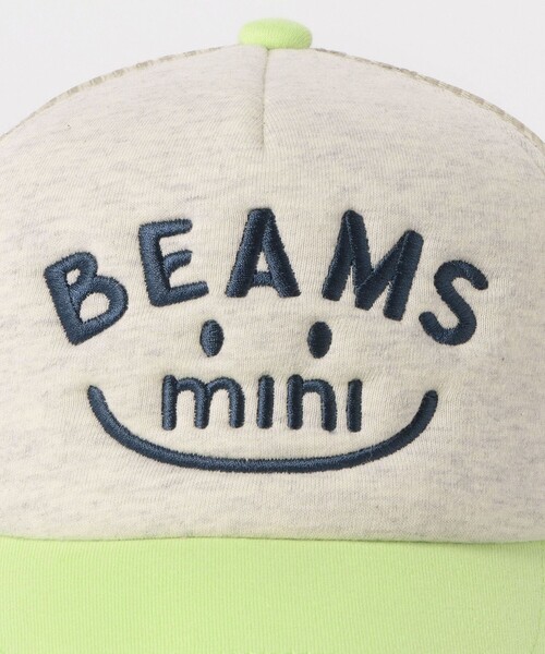 BEAMS mini(ビームスミニ)の「BEAMS mini / スマイル メッシュ キャップ 23(キャップ・キッズ・オレンジ/ブルー/ピンク/ナチュラル・ONE SIZE)」の15枚目の写真