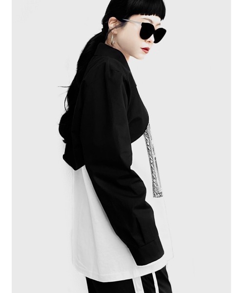ArgueCulture口紅の跡♡ストライプシャツ 上品黒 SHINYAKOZUKA（シンヤコズカ）のSMITH BLACK(シャツ)の通販