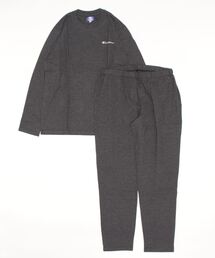 Champion（チャンピオン）の「Champion/チャンピオン ルームウェア ワンポイントロゴ 綿混天竺 長袖長パンツ（ルームウェア/パジャマ）」
