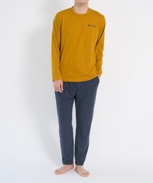 Champion（チャンピオン）の「Champion/チャンピオン ルームウェア ワンポイントロゴ 綿混天竺 長袖長パンツ（ルームウェア/パジャマ）」