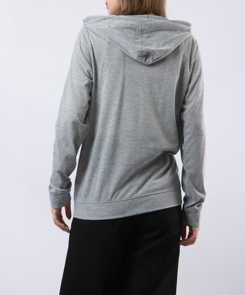 サーファー 波乗り フォト パーカー ミックスグレー Pitching Ninja プルオーバーパーカー GRAY