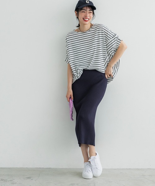 coca(coca)(コカ)の「バンザイスリーブTシャツ(Tシャツ/カットソー・レディース・A/ブラック/ホワイト/B・M/L)」の11枚目の写真