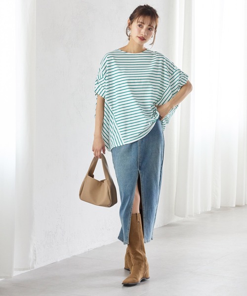 coca(coca)(コカ)の「バンザイスリーブTシャツ(Tシャツ/カットソー・レディース・A/ブラック/ホワイト/B・M/L)」の17枚目の写真