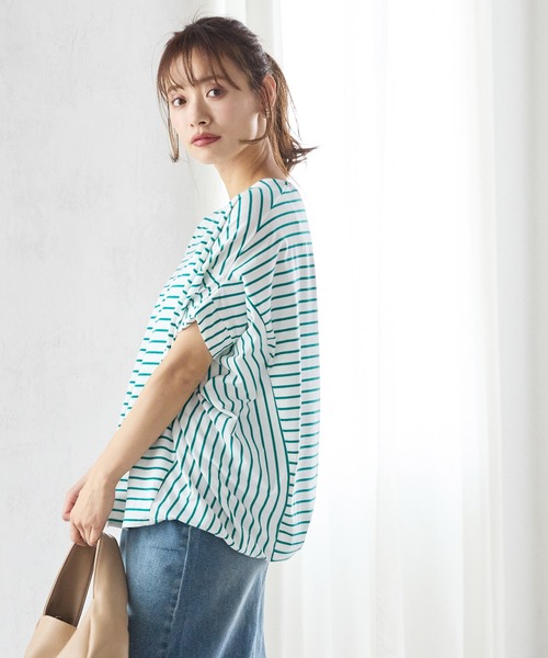 coca(coca)(コカ)の「バンザイスリーブTシャツ(Tシャツ/カットソー・レディース・A/ブラック/ホワイト/B・M/L)」の18枚目の写真