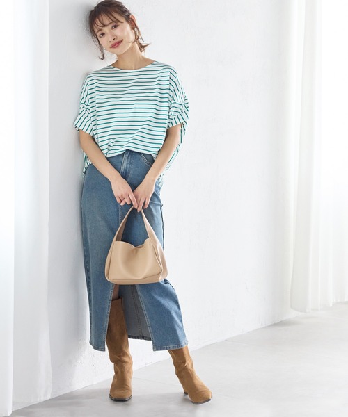 coca(coca)(コカ)の「バンザイスリーブTシャツ(Tシャツ/カットソー・レディース・A/ブラック/ホワイト/B・M/L)」の20枚目の写真