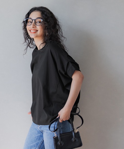 coca(coca)(コカ)の「バンザイスリーブTシャツ(Tシャツ/カットソー・レディース・A/ブラック/ホワイト/B・M/L)」の21枚目の写真