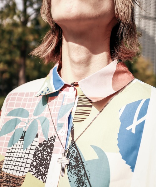 rovtski（ロフトスキー）の「配色ARTシャツワンピース（シャツワンピース・レディース・ホワイト・FREE）」の12枚目の写真