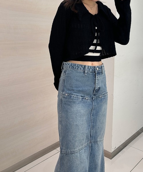 soor ploom⭐︎デニムスカート PROPORTION BODY DRESSING スカート ロングナローデニムスカート