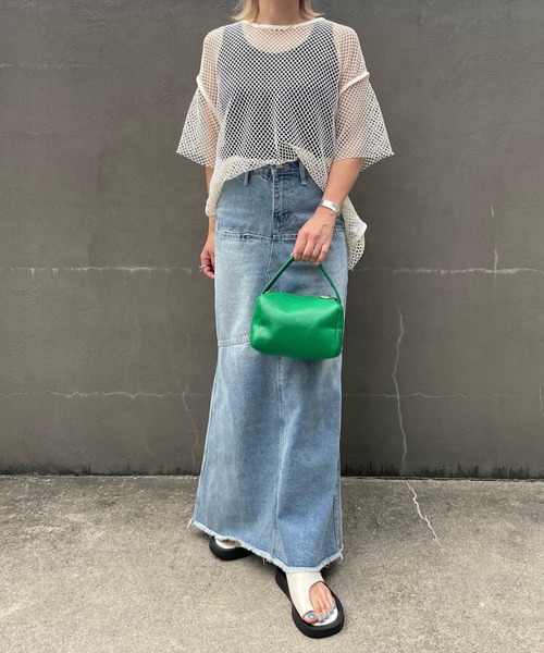 solleim（ソルレム）の「[選べる２color]デニムローウエストロングスカート（デニムスカート・レディース・ブルー/ブラック・S/M）」の17枚目の写真