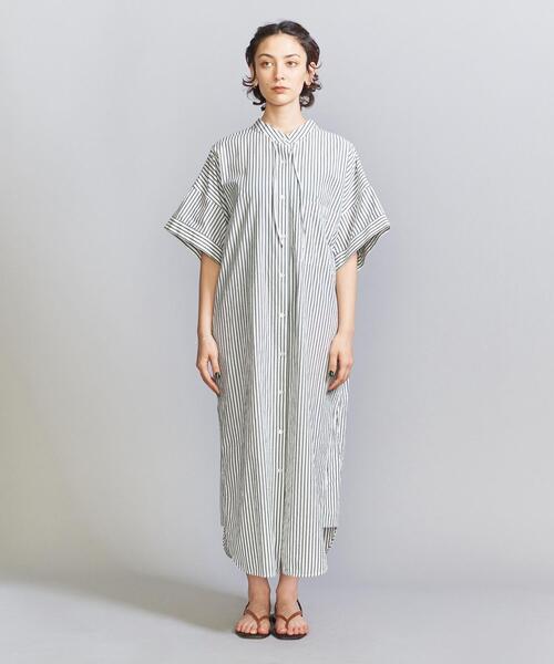 ユナイテッドアローズ BEAUTY&YOUTH コットン100 シャツワンピース BEAUTY&YOUTH UNITED ARROWS（ビューティーアンドユース