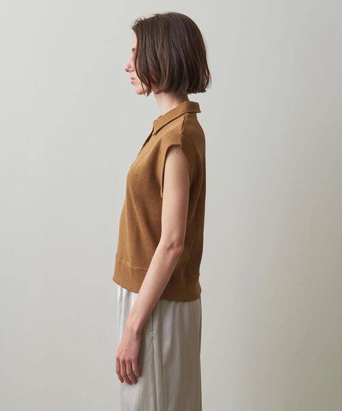 Steven Alan（スティーブンアラン）の「＜Steven Alan＞WAFFLE NO SLEEVE PULLOVER/カットソー（Tシャツ/カットソー・レディース・ダークブラウン/ブラック/オフホワイト・FREE）」の5枚目の写真