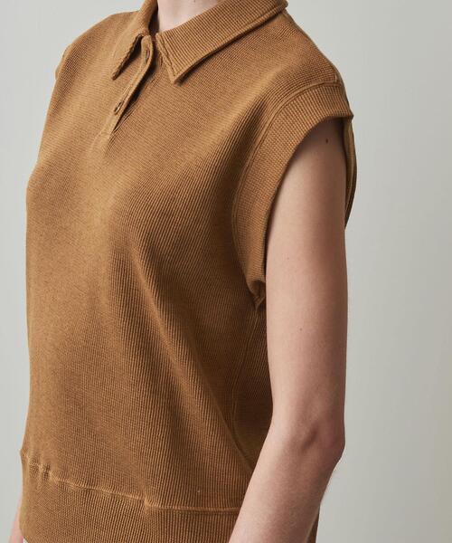 Steven Alan（スティーブンアラン）の「＜Steven Alan＞WAFFLE NO SLEEVE PULLOVER/カットソー（Tシャツ/カットソー・レディース・ダークブラウン/ブラック/オフホワイト・FREE）」の8枚目の写真
