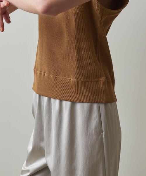 Steven Alan（スティーブンアラン）の「＜Steven Alan＞WAFFLE NO SLEEVE PULLOVER/カットソー（Tシャツ/カットソー・レディース・ダークブラウン/ブラック/オフホワイト・FREE）」の9枚目の写真