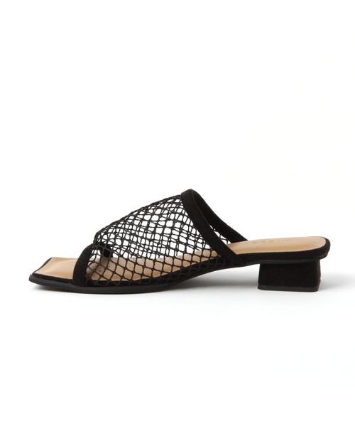 LEPSIM（レプシィム）の「スクエアメッシュミュール　753491（サンダル・レディース・ブラック/ダークブラウン・MEDIUM/LARGE）」の3枚目の写真