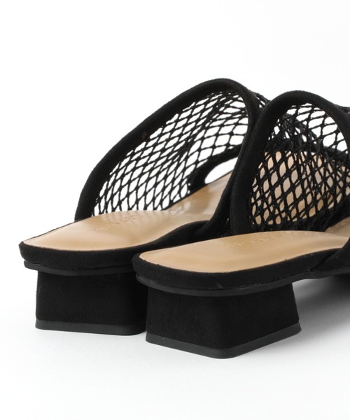 LEPSIM（レプシィム）の「スクエアメッシュミュール　753491（サンダル・レディース・ブラック/ダークブラウン・MEDIUM/LARGE）」の9枚目の写真