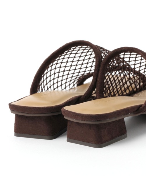LEPSIM（レプシィム）の「スクエアメッシュミュール　753491（サンダル・レディース・ブラック/ダークブラウン・MEDIUM/LARGE）」の21枚目の写真