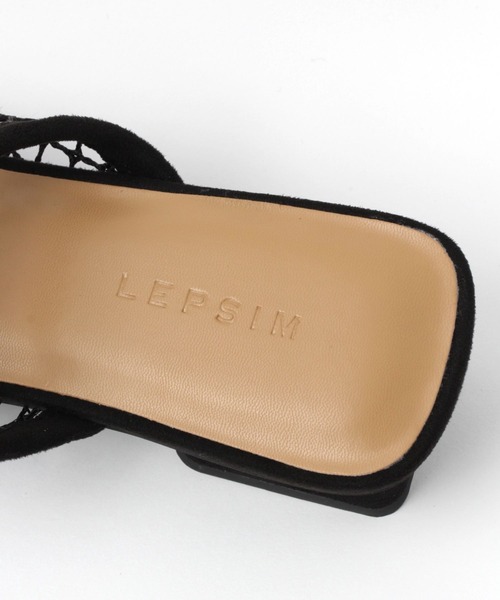 LEPSIM（レプシィム）の「スクエアメッシュミュール　753491（サンダル・レディース・ブラック/ダークブラウン・MEDIUM/LARGE）」の13枚目の写真