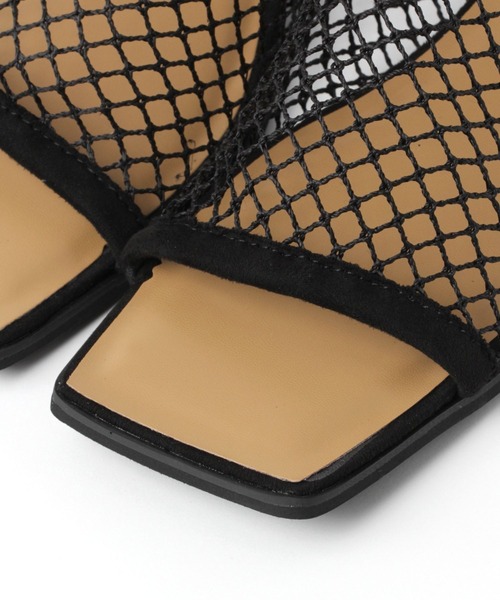 LEPSIM（レプシィム）の「スクエアメッシュミュール　753491（サンダル・レディース・ブラック/ダークブラウン・MEDIUM/LARGE）」の11枚目の写真