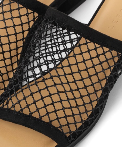 LEPSIM（レプシィム）の「スクエアメッシュミュール　753491（サンダル・レディース・ブラック/ダークブラウン・MEDIUM/LARGE）」の18枚目の写真