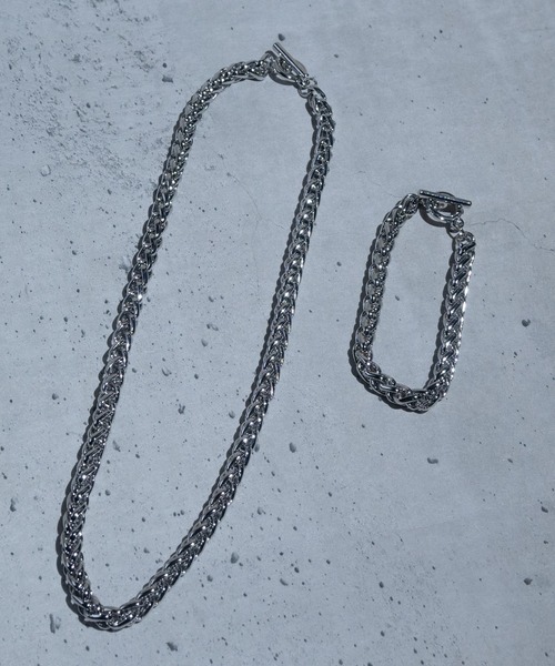 JOHN'S CLOSET(ジョンズクローゼット)の「【40】〔2点セット〕デザインチェーン ネックレス &ブレスレット ペアセット(ネックレス・メンズ・G/E/H/A/D/C/B/F・FREE)」の8枚目の写真